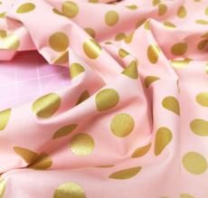 Американский хлопок  с золотым принтом FF2893