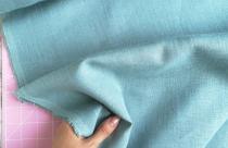 Лен костюмный цвет пыльно голубой крэш LF4265 фото 4