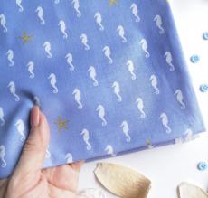 Американский хлопок  с золотым принтом FF4481