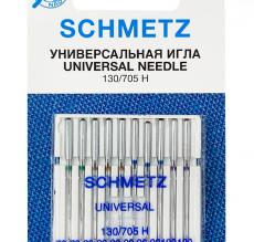 Иглы универсальные Schmetz 130/705 H №70(2), 80(3), 90(3), 100(2) 10 шт. ST0081